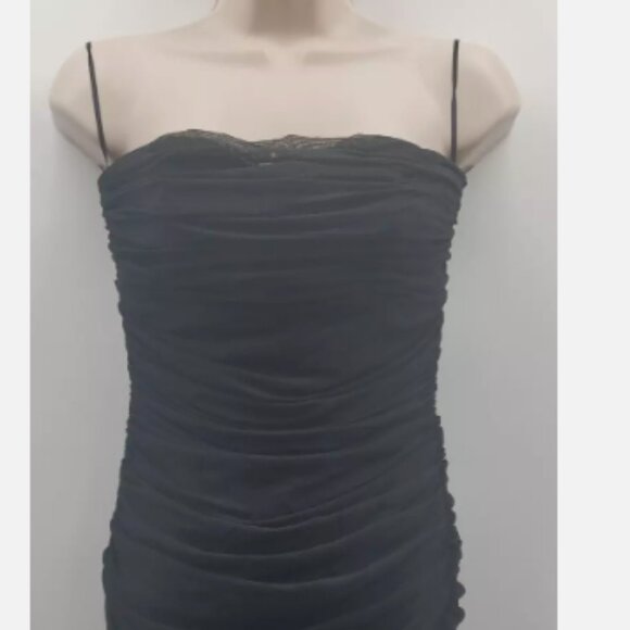 Babaton Romantic Mob Wife  Black dress size 6 - Picture 3 of 12